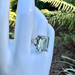 💥💥 Emerald cut Prasiolite ring ❤️